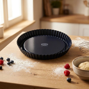 Plat à tarte 28 cm avec revêtement en quartz émaillé Dr.Oetker Back Liebe