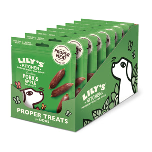 Lily's Kitchen Chien Saucisses au porc et à la pomme 70 g - Lot de 8