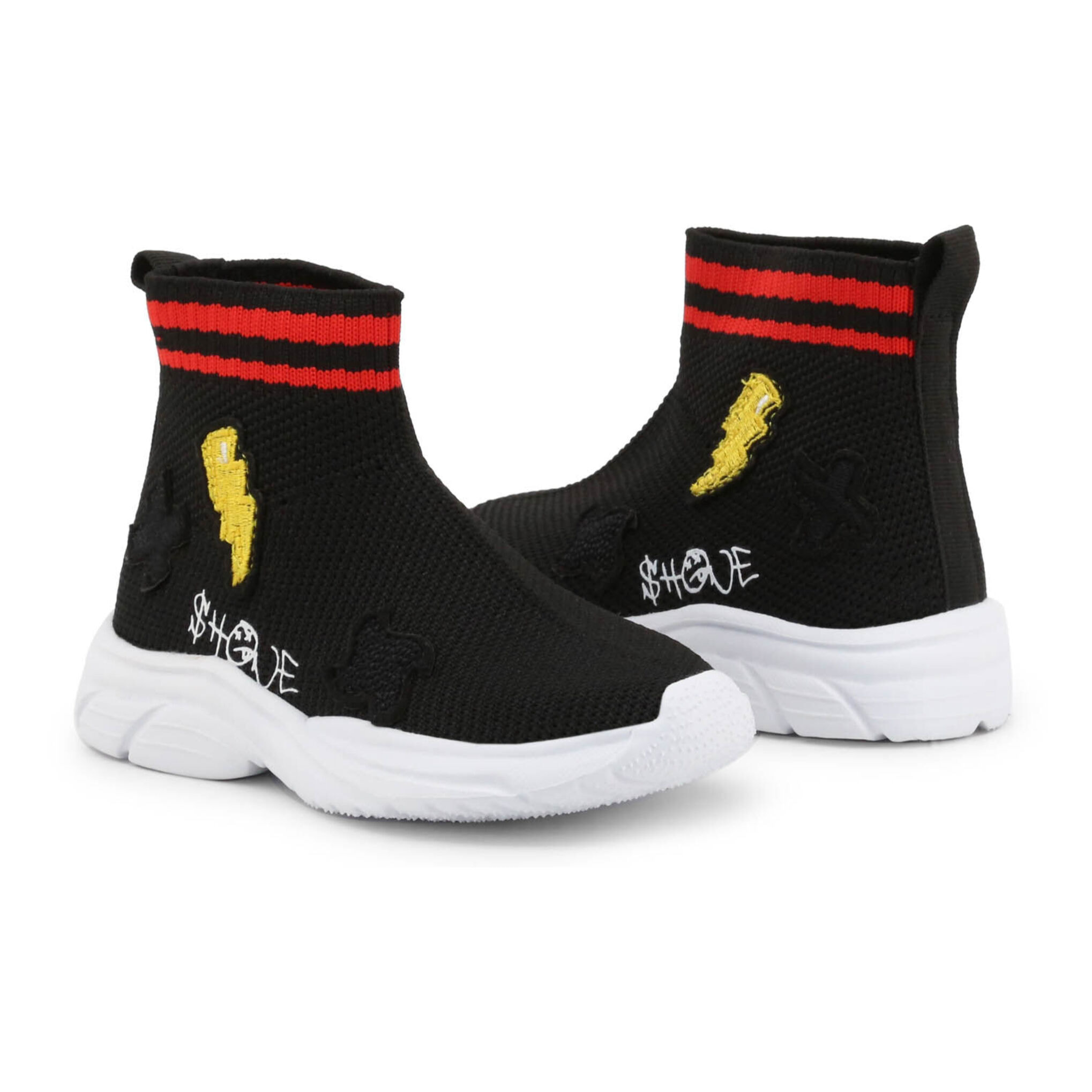 Zapatillas Sneaker para Niño- Shone 1601-005 Black/Red