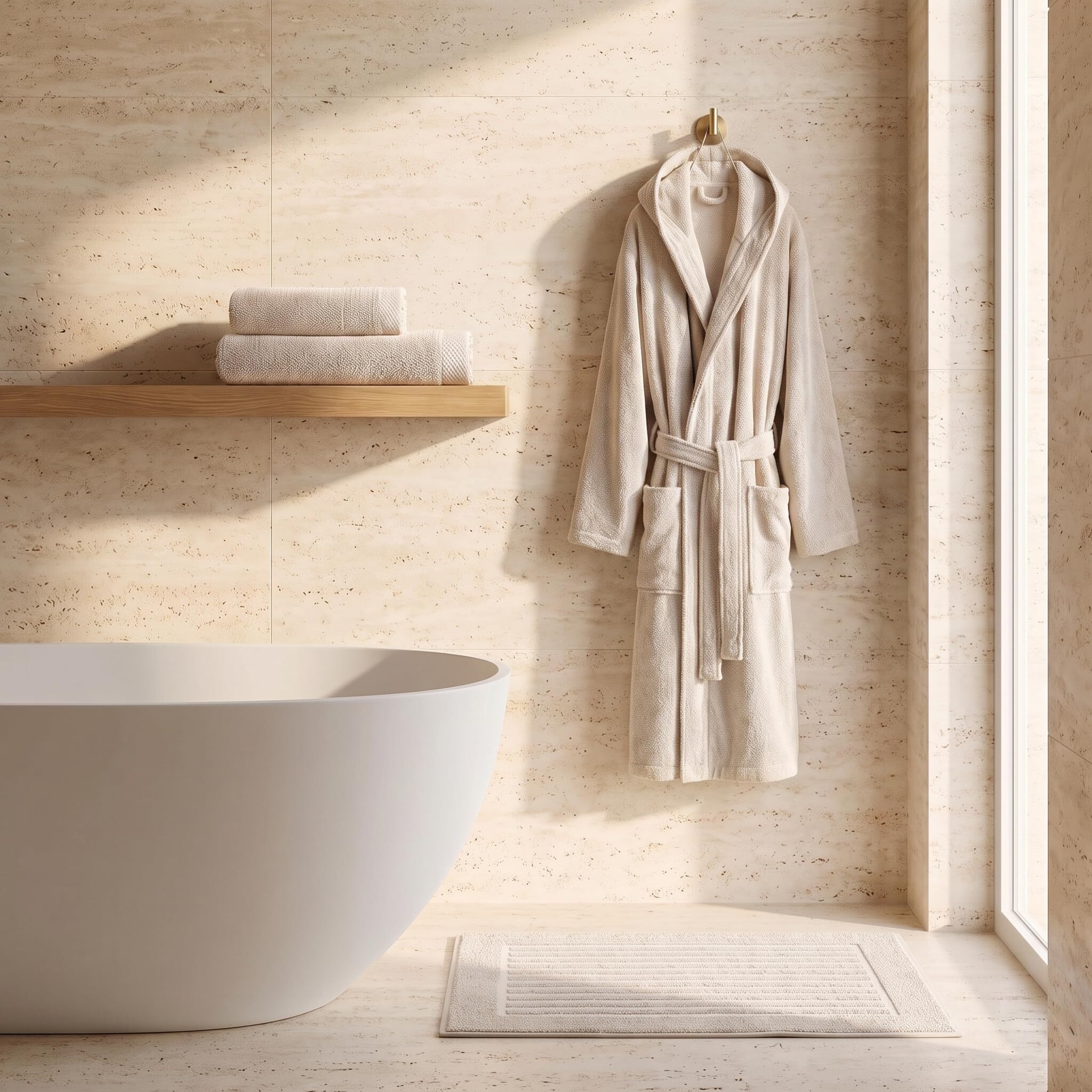 INTRECCI HOME Tappeto Bagno, in Puro Cotone 700 g, , Morbidezza Extra, Assorbenza Superiore, Elegante e Durevole