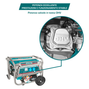 Generatore di Corrente Carrellato - 3,5 Kw