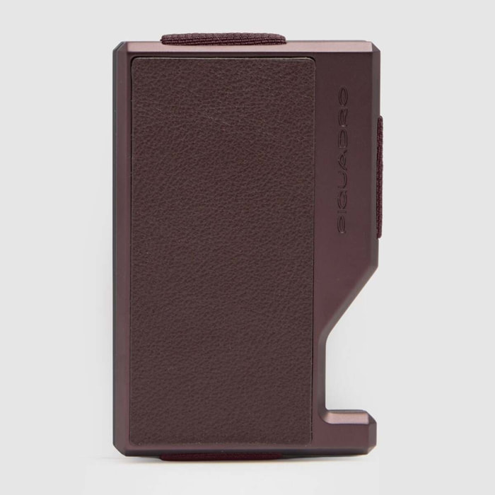 Piquadro Portacarte di credito MagSafe® con fascia elastica