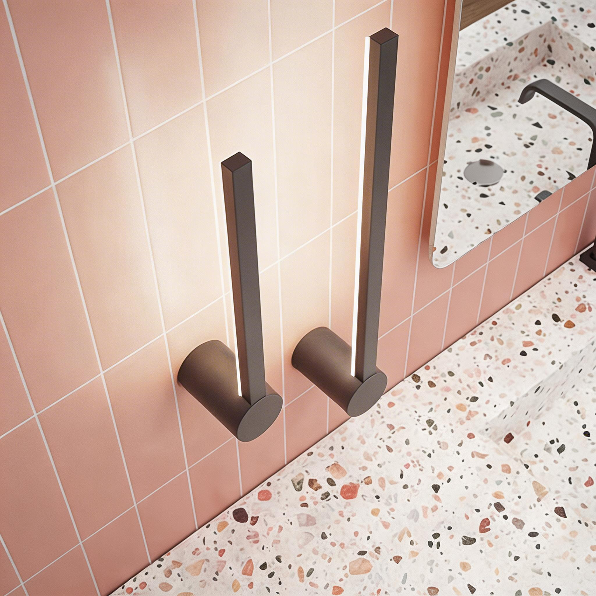 Forlight Passeggio Nova aplique exterior en negro con led blanco neutro 4000K