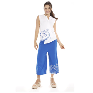 Mamatayoe Pantalón Musa Para Mujer, Azul