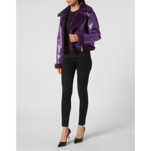 PHILIPP PLEIN Biker Jacket SKULL&BONES