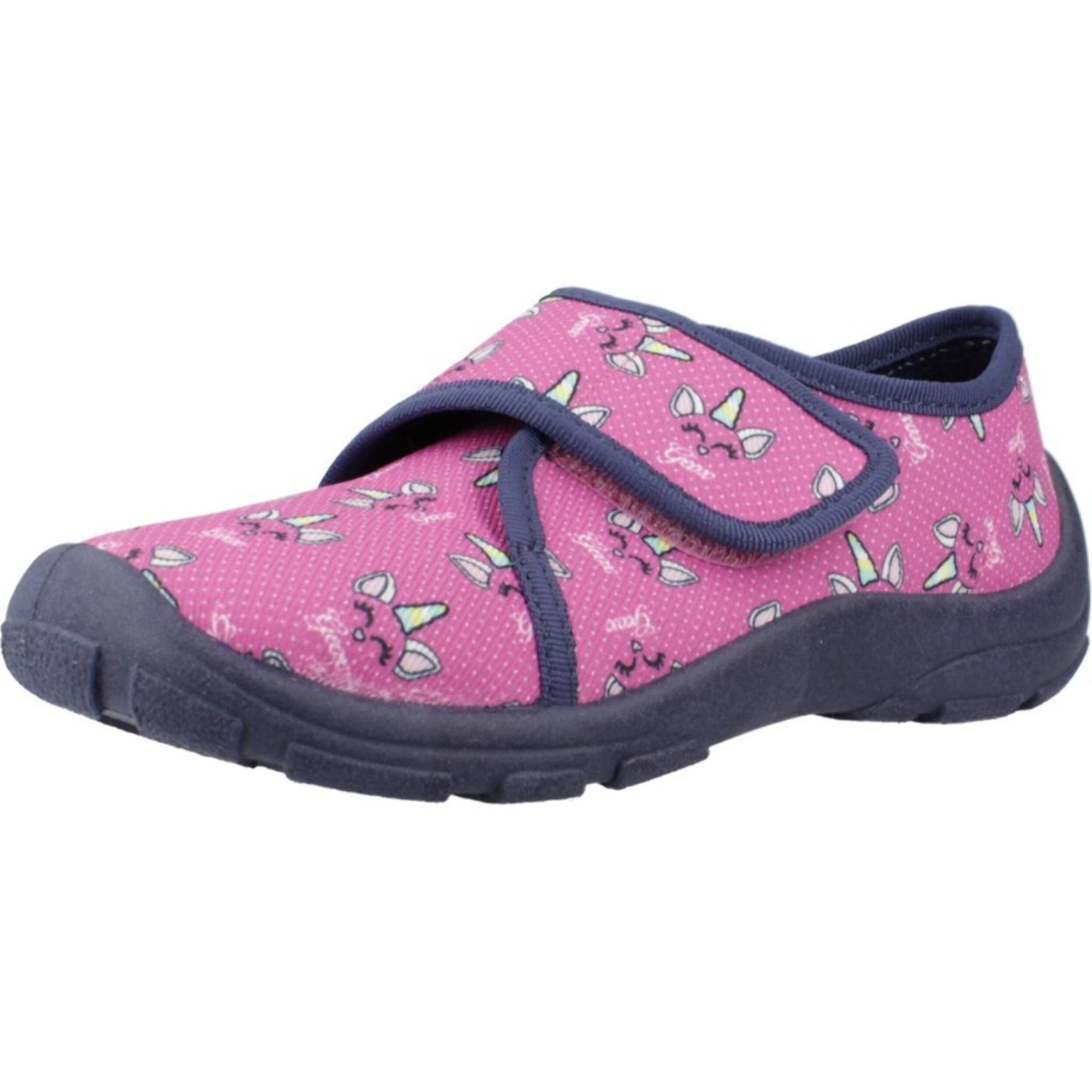 Zapatillas Hogar Niña de la marca GEOX  modelo J NYMEL GIRL ROSA