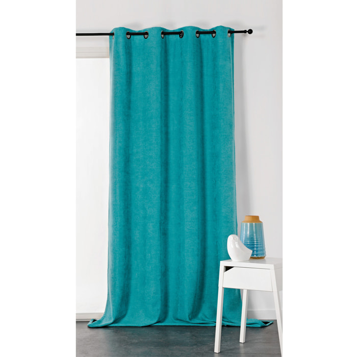 Rideau Alaska isolant et 100 % occultant - Turquoise