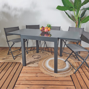 Table Jardin Extensible Haria 80x80x160cm