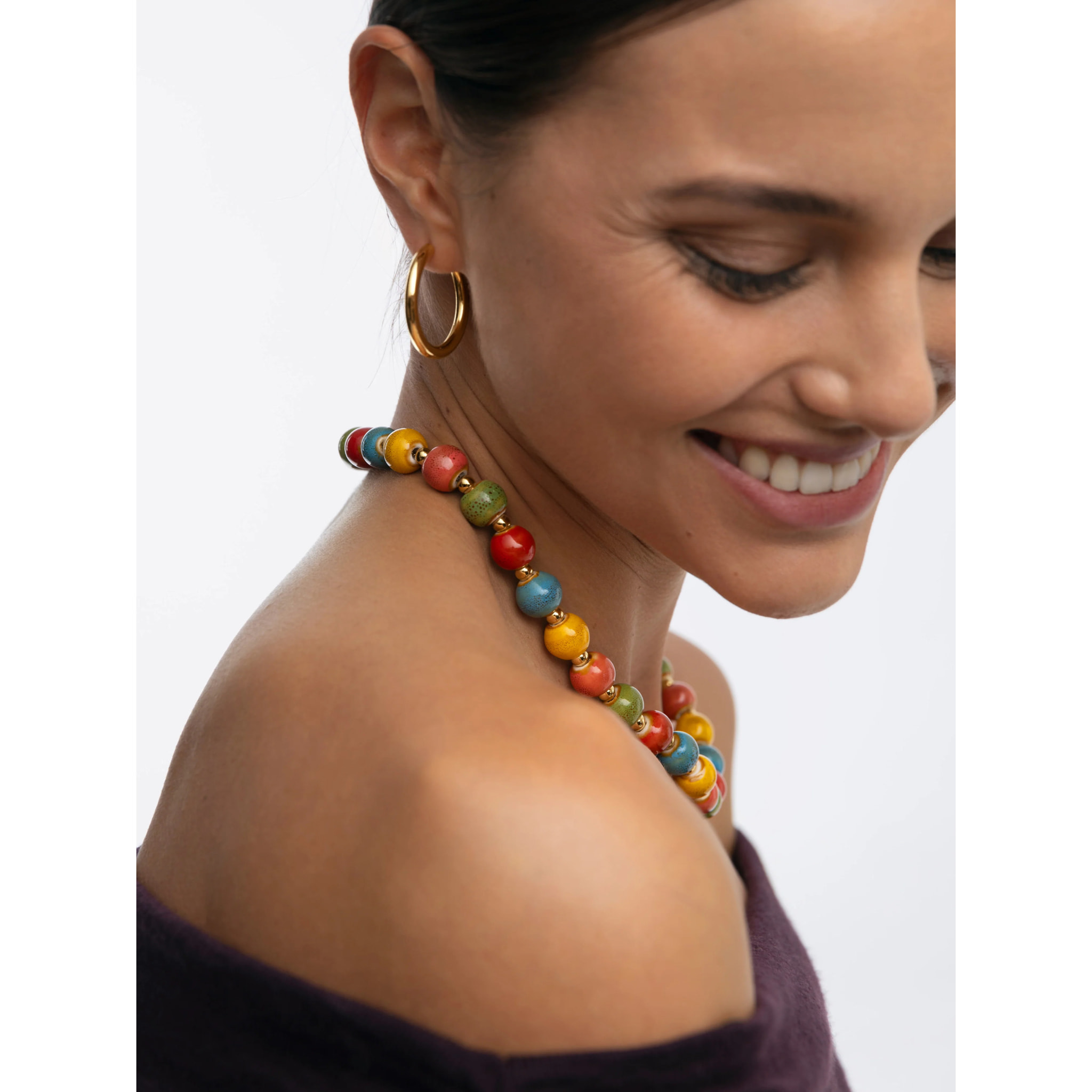 Collana Cannella Acciao Placcato Oro