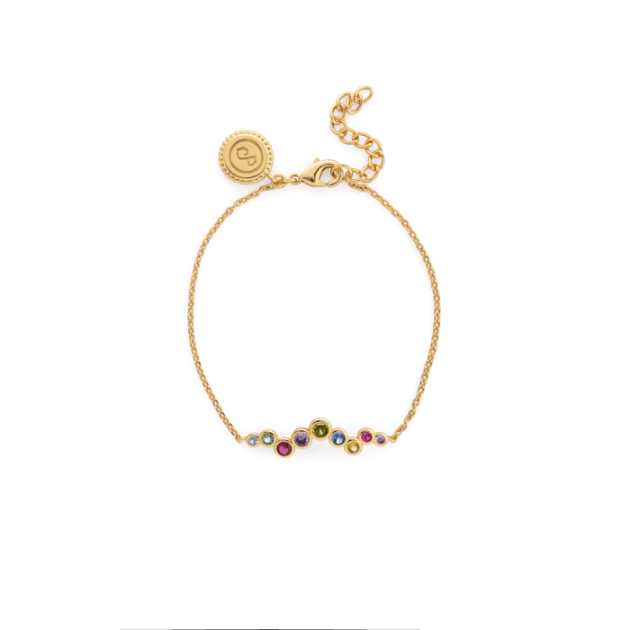 Bracciale Rainbow Bubbles Placcato Oro