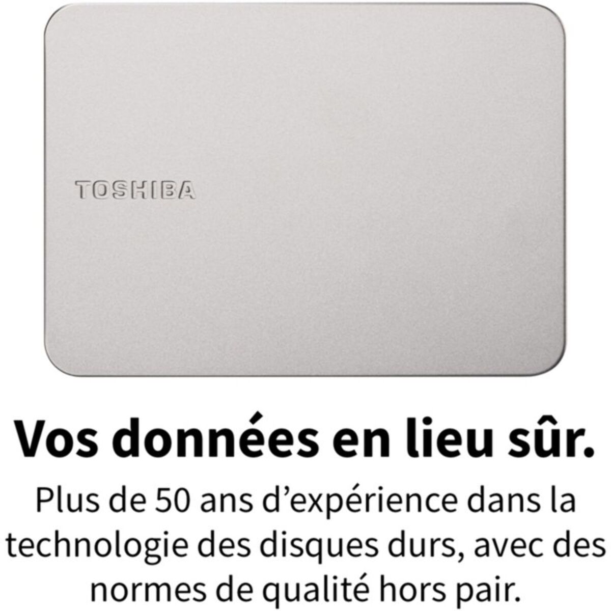 Disque dur externe TOSHIBA 2To Canvio Flex Silver USBC A