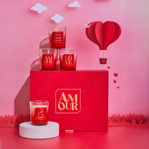 Bougie Parfumee X6 Coffret Amour