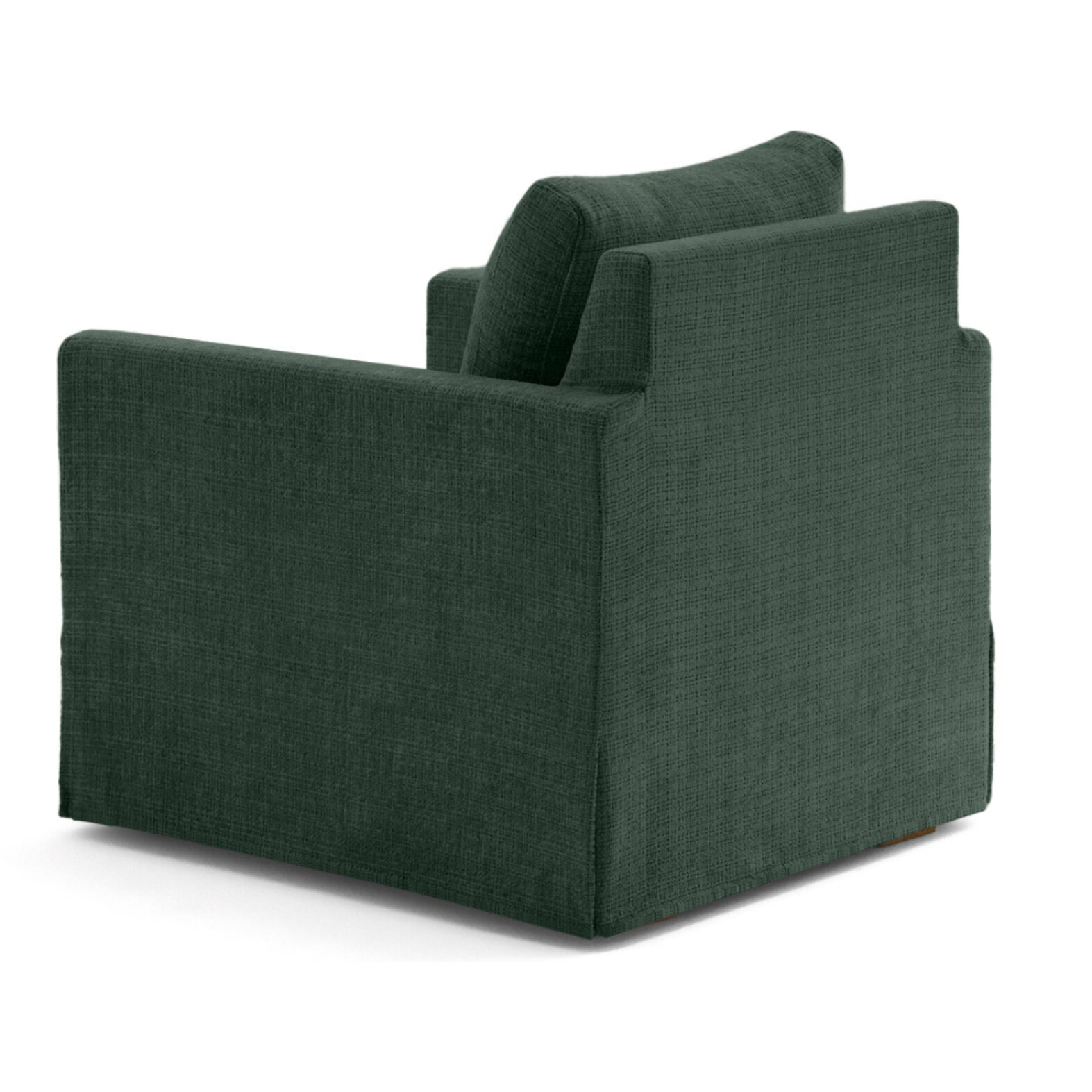 Serena - fauteuil déhoussable en velours texturé - Vert