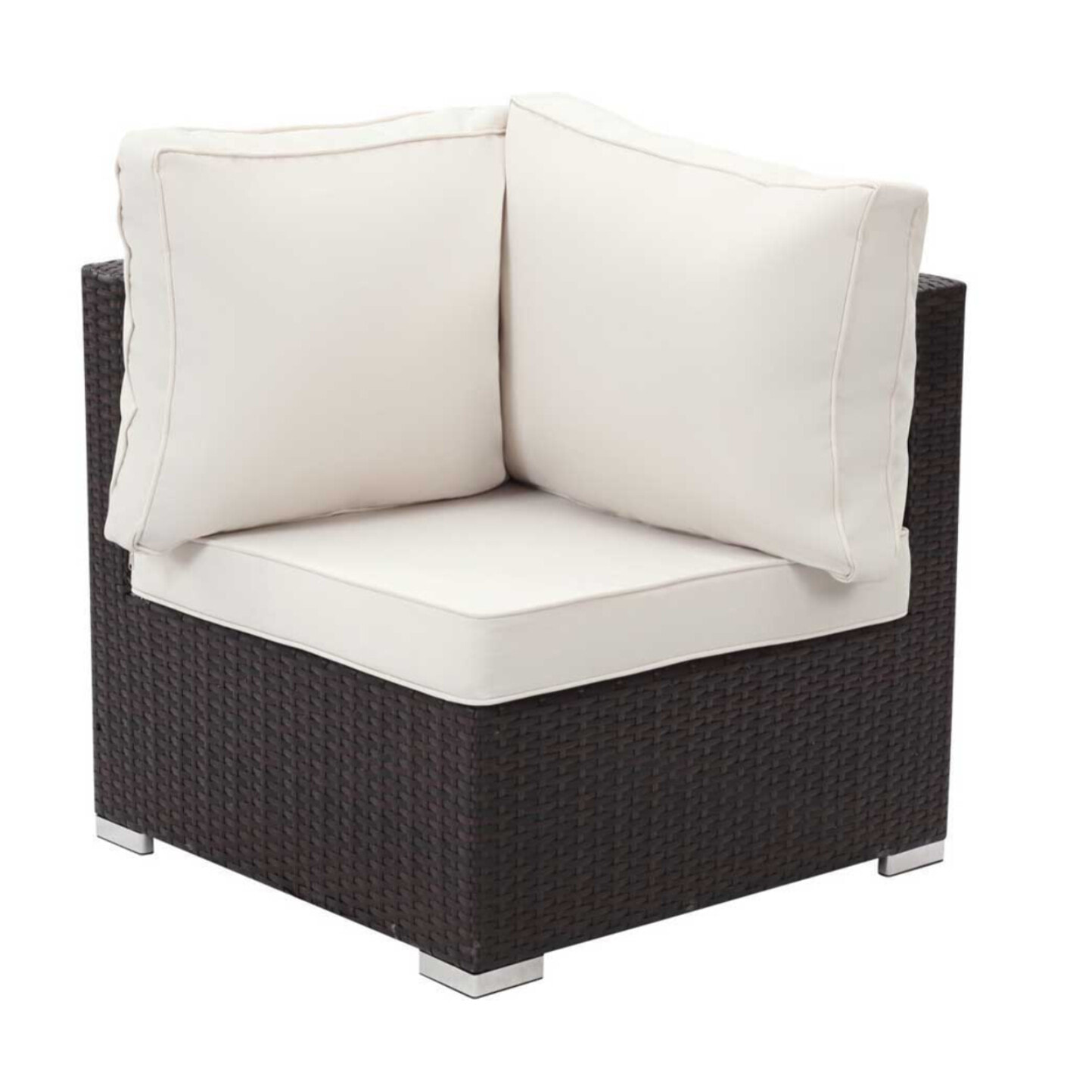 Salon jardin méridienne 2 pcs "Ibiza" - Buffalo - Marron