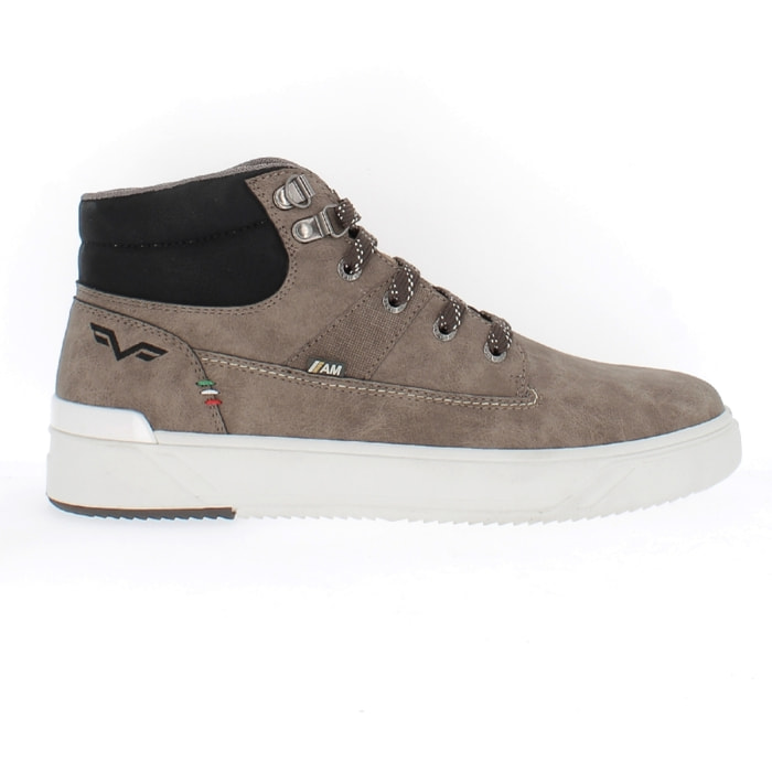 Armata di Mare Scarpe Uomo Sneakers Mid Stringate con Soletta Rimovibile in Memory Foam AMU W23D432 Taupe