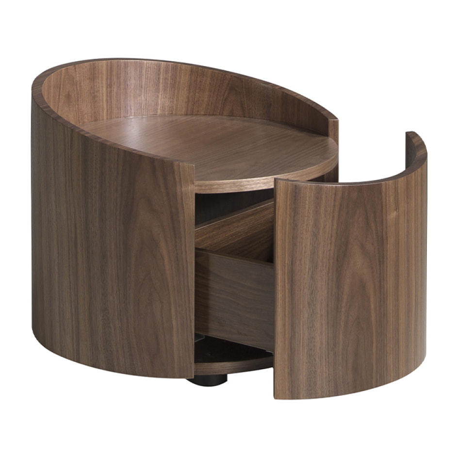 Mesita de noche redonda 53x53x44cm