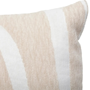 Coussin jacquard Madini beige lin 30x50cm