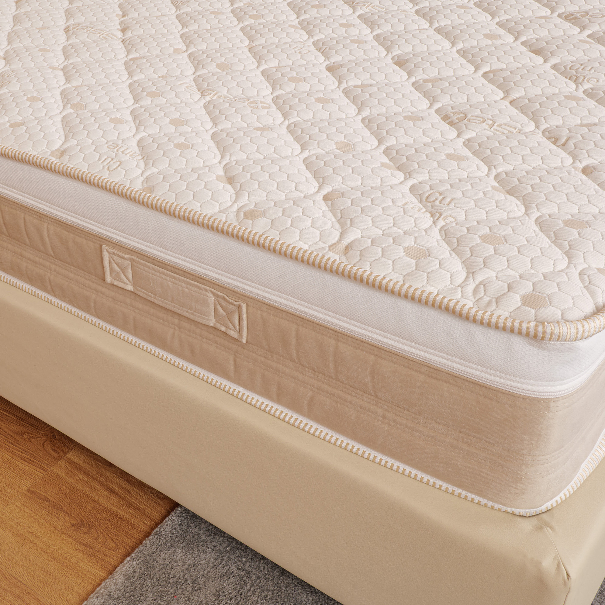 Materasso 800 Molle Insacchettate mod. QUANTUM SPRING Piazza e mezza mis. 120x190 alto 25cm rivestimento sfoderabile - Sleepy Italy