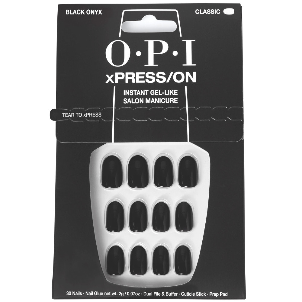 xPRESS-ON - Lady in Black - Faux ongles réutilisables, effet gel - OPI