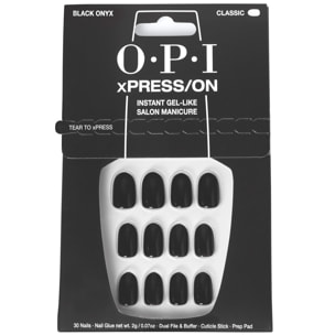 xPRESS-ON - Lady in Black - Faux ongles réutilisables, effet gel - OPI
