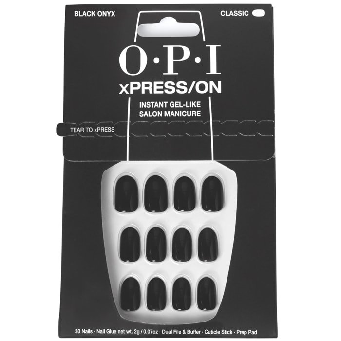 xPRESS-ON - Lady in Black - Faux ongles réutilisables, effet gel - OPI