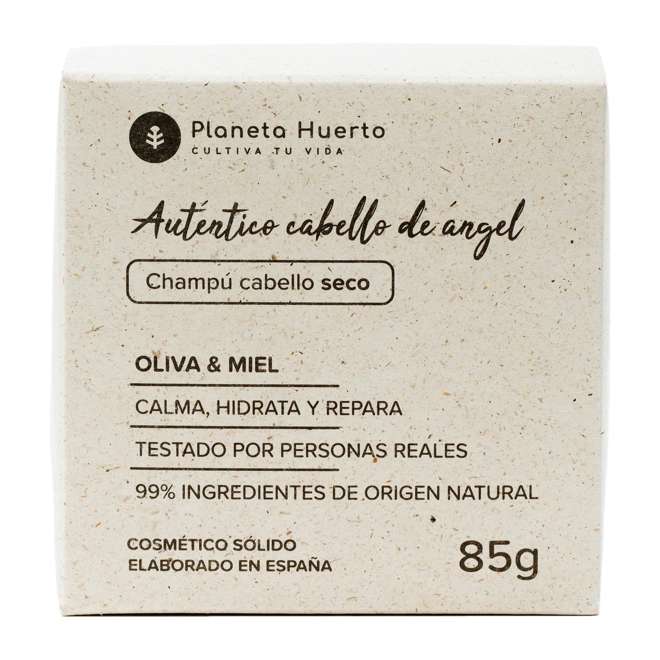 Champú sólido hidratante Oliva y Miel Planeta Huerto 85 gr