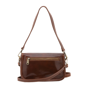 Borsa a tracolla da donna - Modello False - Vera pelle - 14.0 x 23.0 x 9.0 cm