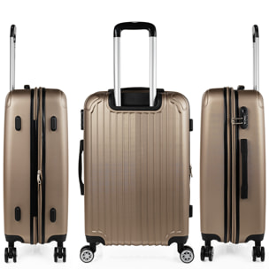 Maleta Itaca Sevron Set 2 Unidades Champagne