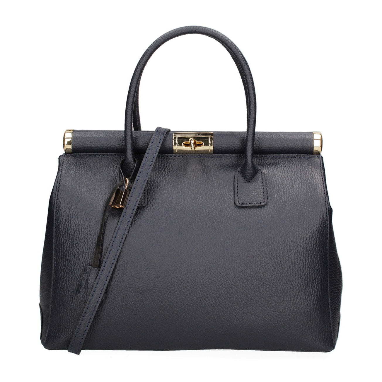 Borsa a mano da donna - Modello Aleria - Vera pelle - 35.0 x 26.0 x 16.0 cm