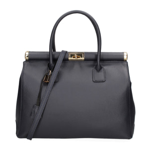 Borsa a mano da donna - Modello Aleria - Vera pelle - 35.0 x 26.0 x 16.0 cm