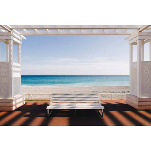 Tableau paysage fenêtre sur la mer  Tableau plexiglas
