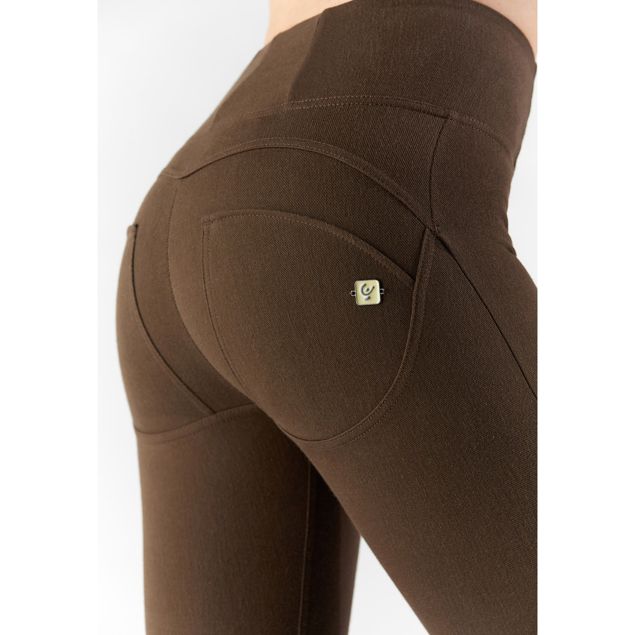 Pantaloni push up WR.UP® skinny vita super alta jersey drill