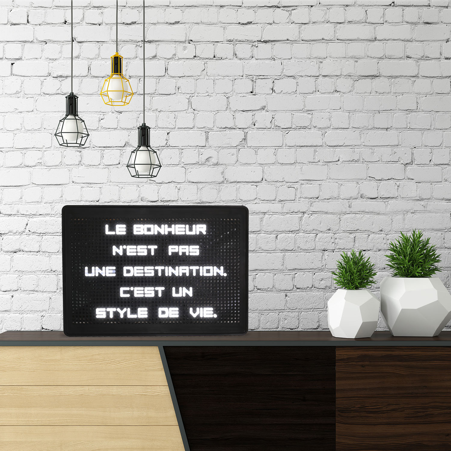 Tableau A Message Lumineux 200 Lettres