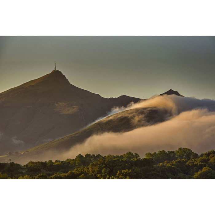 Tableau la montagne de la rhune Toile imprimée