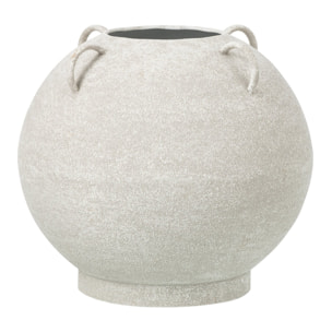 J-Line Vase rond - fer - blanc