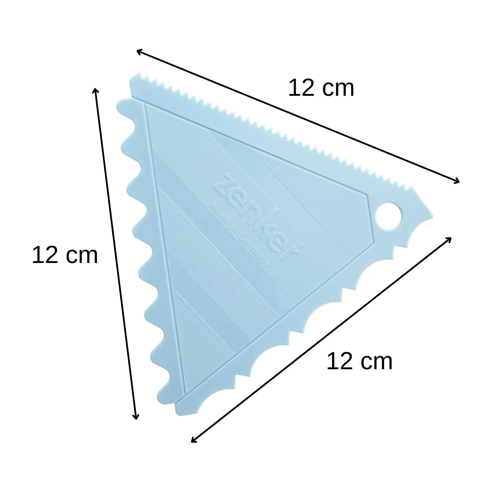 Ensemble de 2 Lisseurs gâteau à trois côtés pour cake design Zenker Sweet Sensation