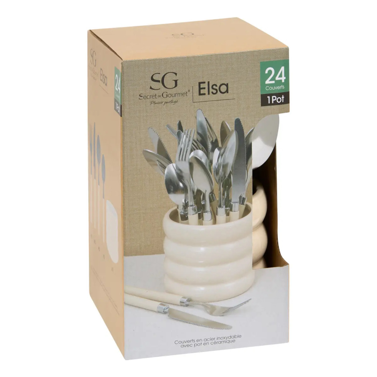 Ménagère Elsa creme