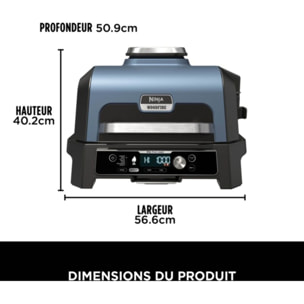 Barbecue électrique NINJA OG901EU Woodfire pro connect à poser, 44.5x26.5 cm