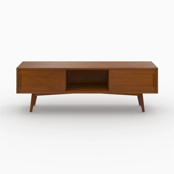 Meuble TV en bois de teck massif 150 cm - Waya
