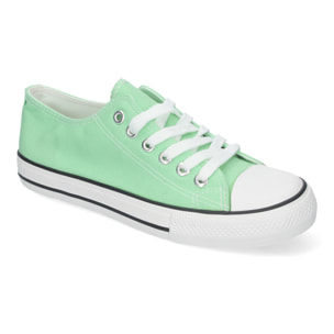 Zapatilla Plana de Mujer, Comoda, con Material de Lona