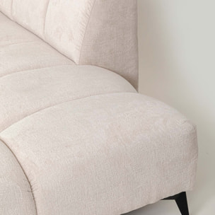 Canapé d'angle Nia droite velours crème Kare Design