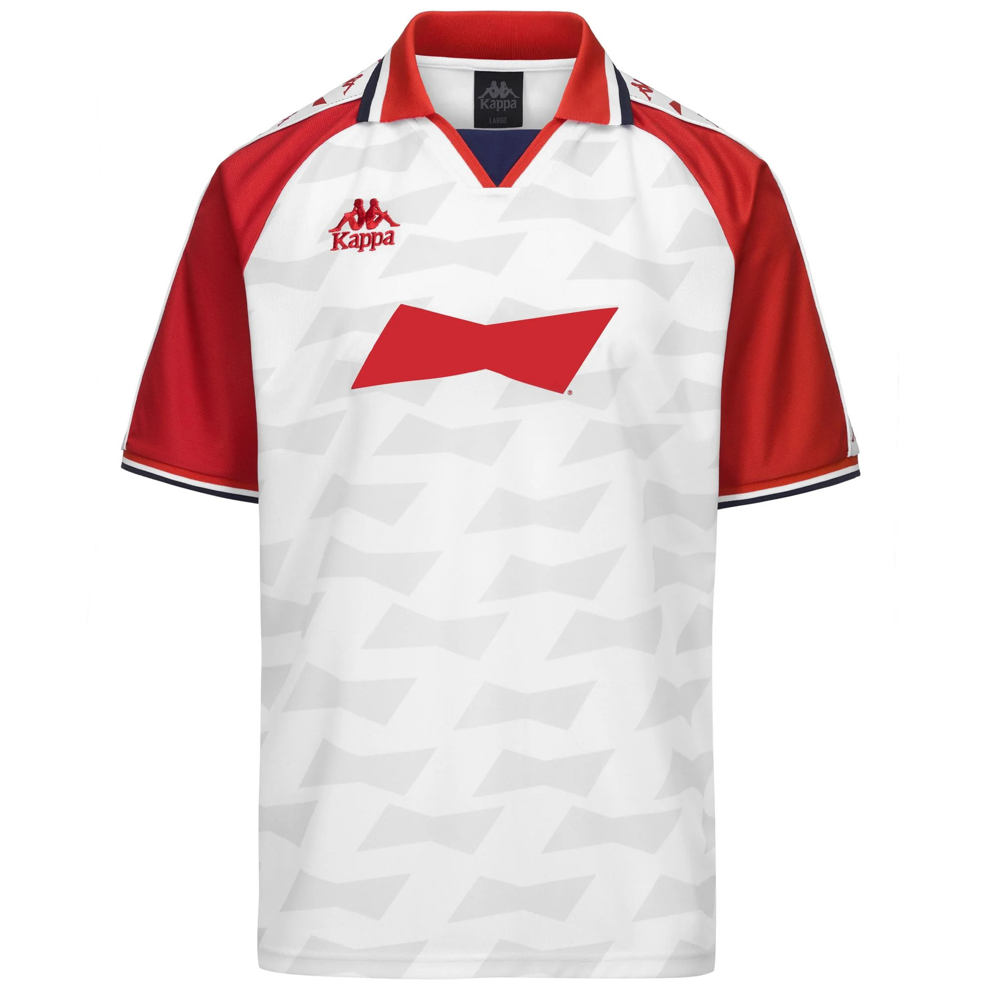 Kappa - Camisetas de juego Hombre Blanco - Authentic Markus Budweiser