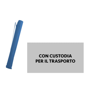 Ombrellone Spiaggia Diametro 220cm Tinta Unita Modello Caprera