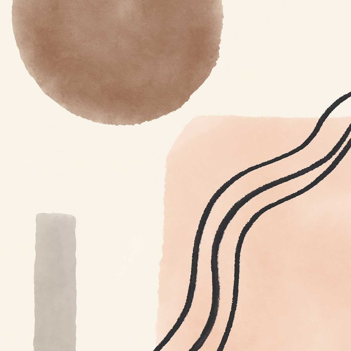 Affiche Graphisme inspiration 50's Affiche sous cadre bois
