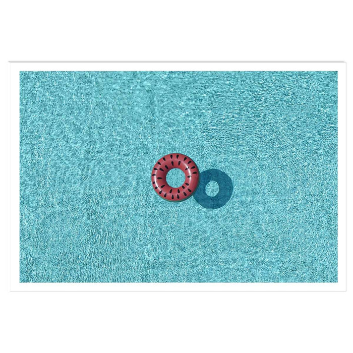 Poster pastèque piscine Affiche seule