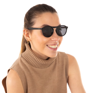 Gafas de sol OCEAN ANTIBES - Negro brillante / Ahumada