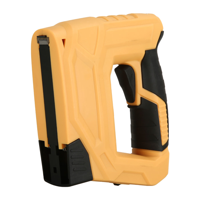 Pistola graffettatrice elettrica senza filo 4.2V 2000mAh. 30 graffette/minuto. Include 2000 graffette e 1000 chiodi.