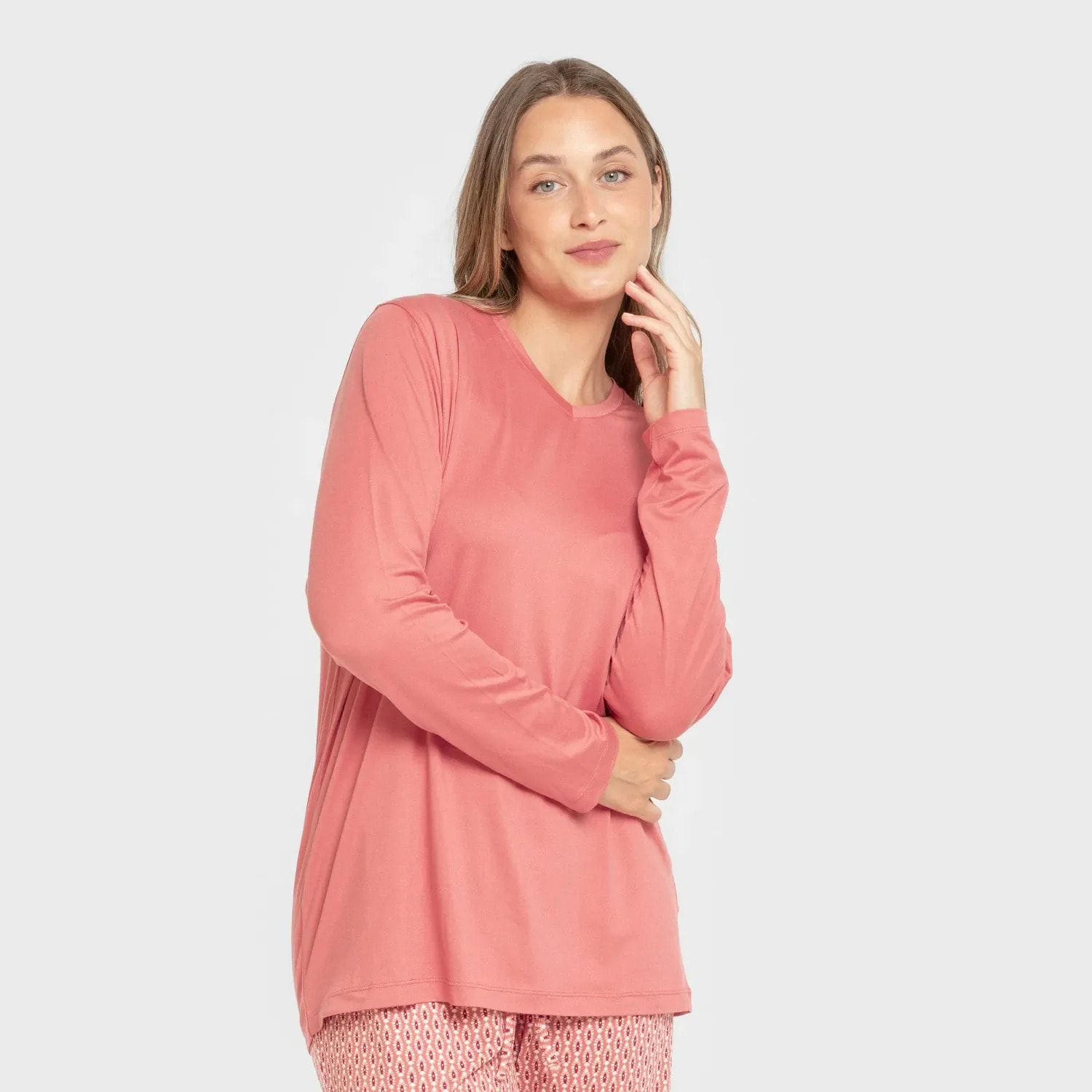 Pigiama lungo da donna leonor soft