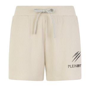 PLEIN SPORT Ribbed Loose Fit Shorts Scratch