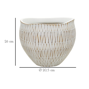 CACHEPOT RESINA STIKY CM Ø 26X20,5